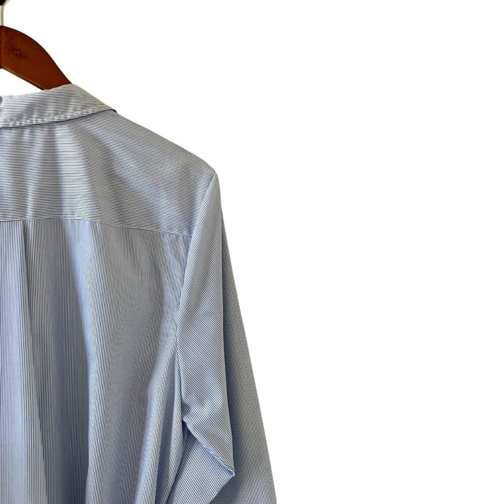 Ralph Lauren Black Label Striped Cotton Broadcloth Shirtdress Size 14 - Picture 12 of 16